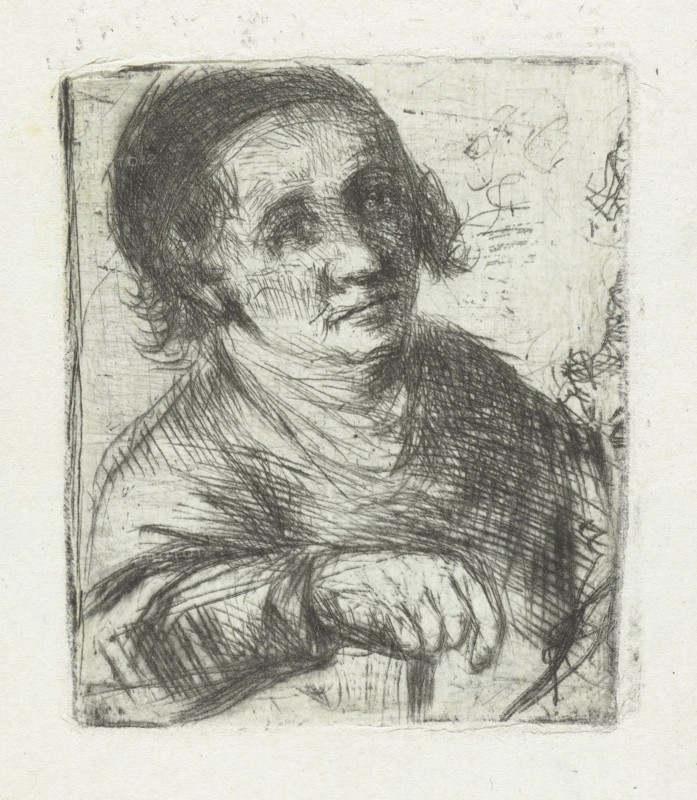 Man with cane, Jan Chalon, 1748 - 1795