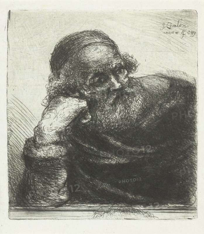 Old man, Jan Chalon, 1789