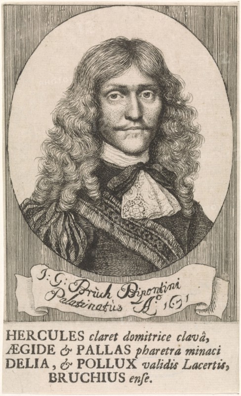 Portrait of Johann Georg Bruck, fencing master, attributed to Wallerant Vaillant, 1671