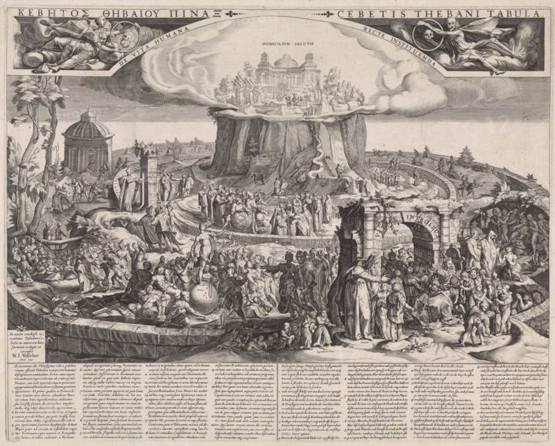 Tabula Cebetis, Jacob Matham, print maker: Anonymous, Hendrick Goltzius, 1640