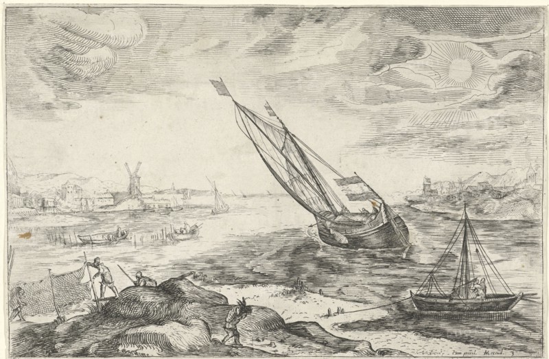 River view, Gerrit Gauw, Jacob Matham, Rudolf II of Habsburg, German emperor, 1604-1638