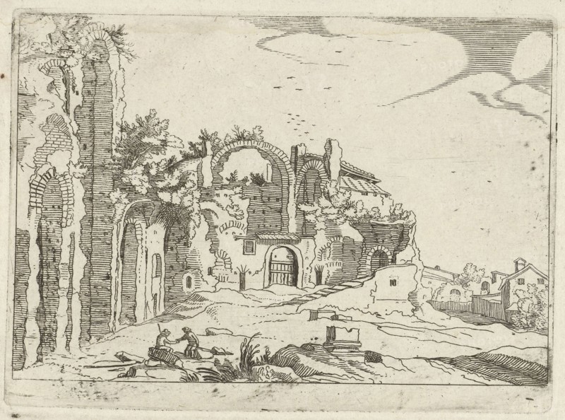 Baths of Diocletian, Willem van Nieulandt (II), Anonymous, 1594 - 1685