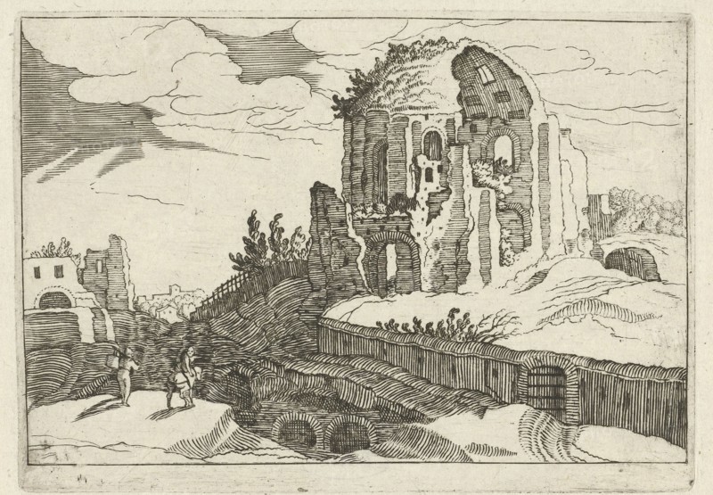 Nymphaeum in Rome, Willem van Nieulandt (II), Anonymous, 1594 - 1685