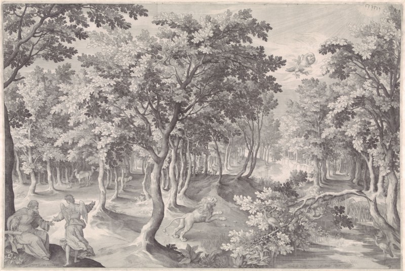 Fifth vision of Ezra, Nicolaes de Bruyn, 1613