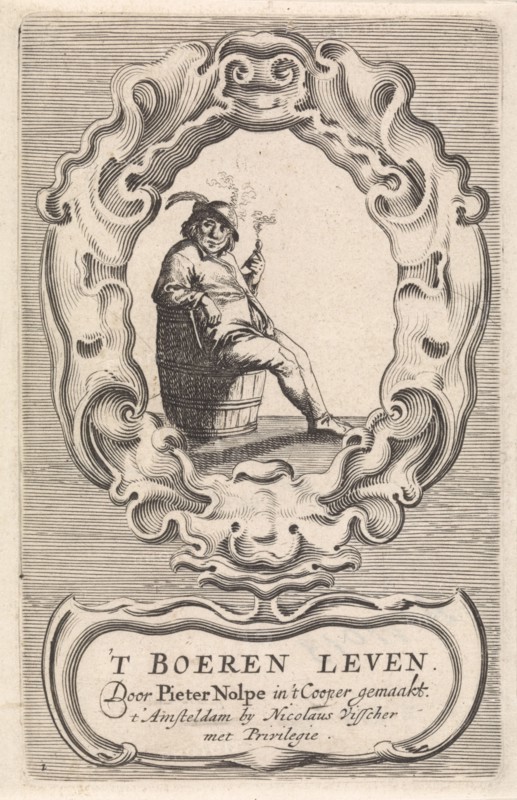 Incumbent pipe-smoking farmer, Pieter Nolpe, Pieter Jansz. Quast, Nicolaes Visscher (I), 1633 - 1679