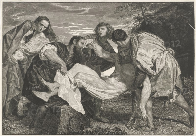Entombment of Christ, Johannes de Mare, Titiaan, 1847 - 1849