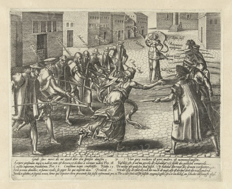 Good Thing is threatened, Hendrick Goltzius, 1597