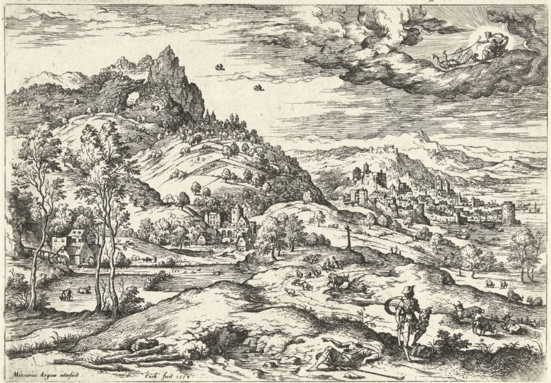 Mercury with the head of Argus, Hieronymus Cock, Matthys Cock, c. 1551 - before 1558