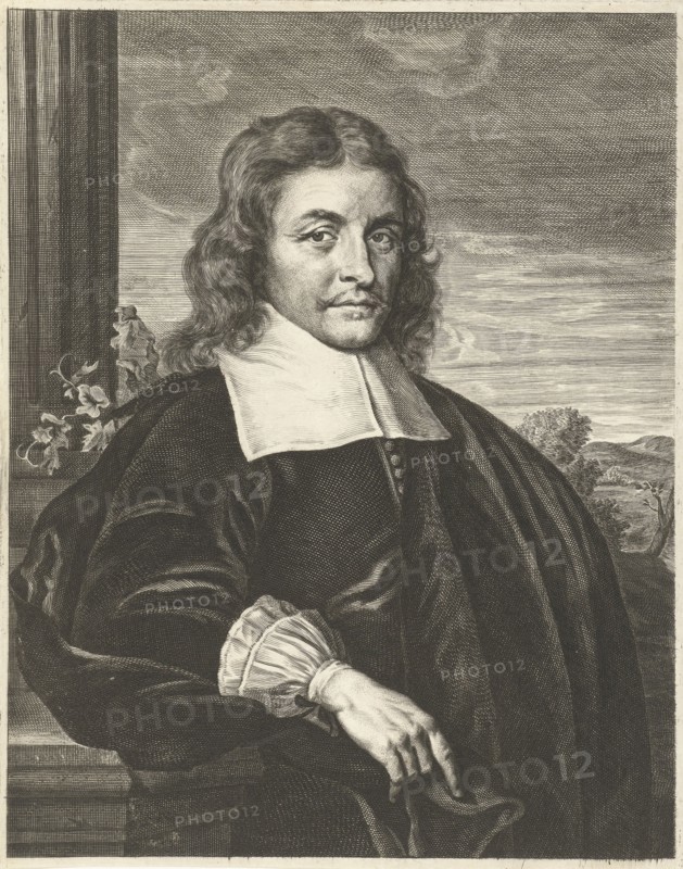 Portrait of Peter Bortius, Hendrik Bary, 1657 - 1707