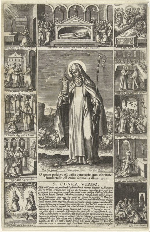 Saint Clare, Adriaen Collaert, Theodoor Galle, 1612 - 1618