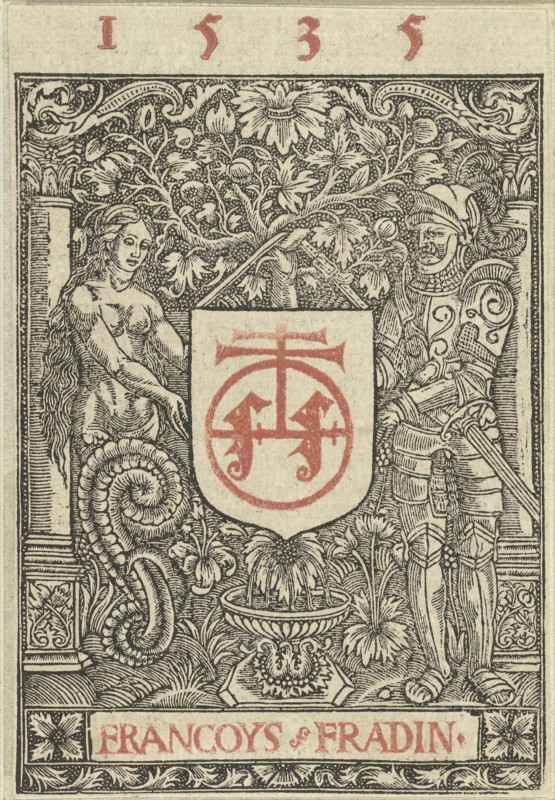 Printer Brand FranÃ§ois Fradin, FranÃ§ois Fradin, 1535