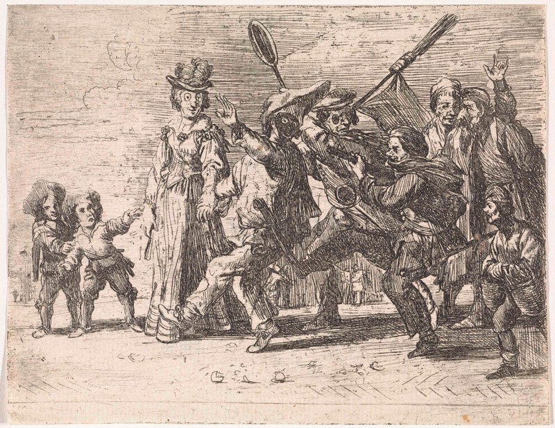 The Masquerade, Cornelis de Wael, 1630 - 1648