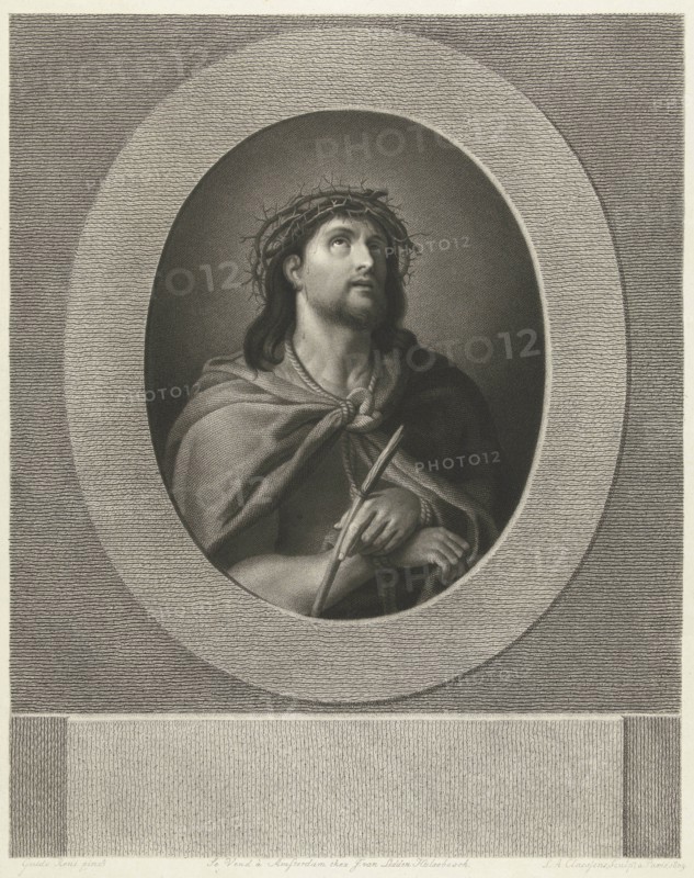 Christ handcuffed and wearing crown of thorns, Lambertus Antonius Claessens, J. van Ledden Hulsebosch, 1809