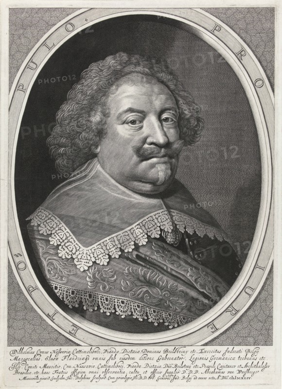 Portrait of William, Count of Nassau, Willem Jacobsz. Delff, Johan Maurits graaf van Nassau-Siegen, Abraham van Waesberge I, 1644