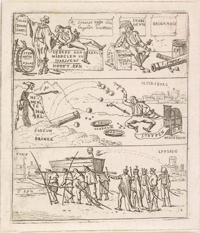 Three French defeats, Hermanus Fock, 1812 - 1813