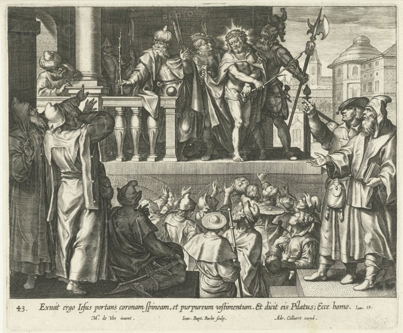 Ecce Homo, Jan-Baptist Barbé, Adriaen Collaert, 1598 - 1618