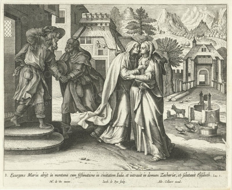 Visitation, Jacques de Bie, Adriaen Collaert, 1598 - 1618