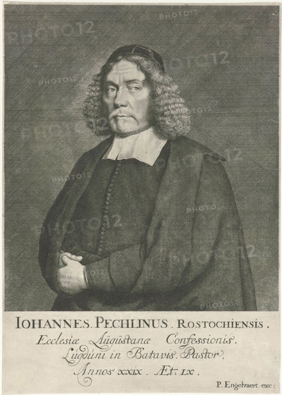 Portrait of John Nicholas Pechlin, Cornelis de Man, Pieter Engelvaert, 1704