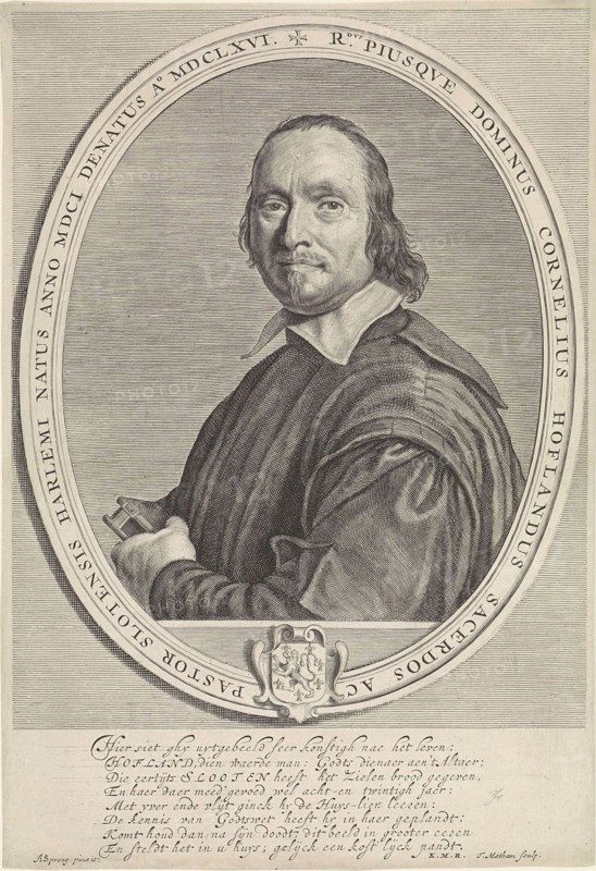 Portrait of Cornelis Hofland, Theodor Matham, Monogrammist KMR, 1666 - 1676