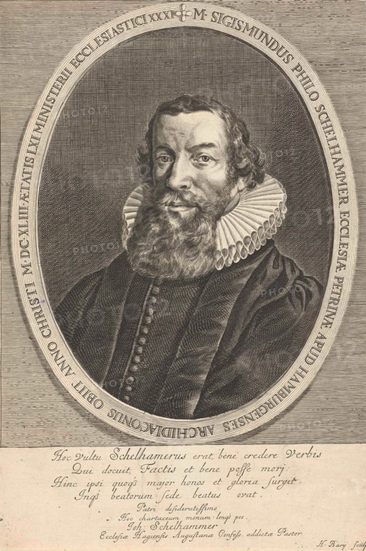 Portrait of Sigismund Philo Schelhammer, Hendrik Bary, c. 1657 - c. 1707