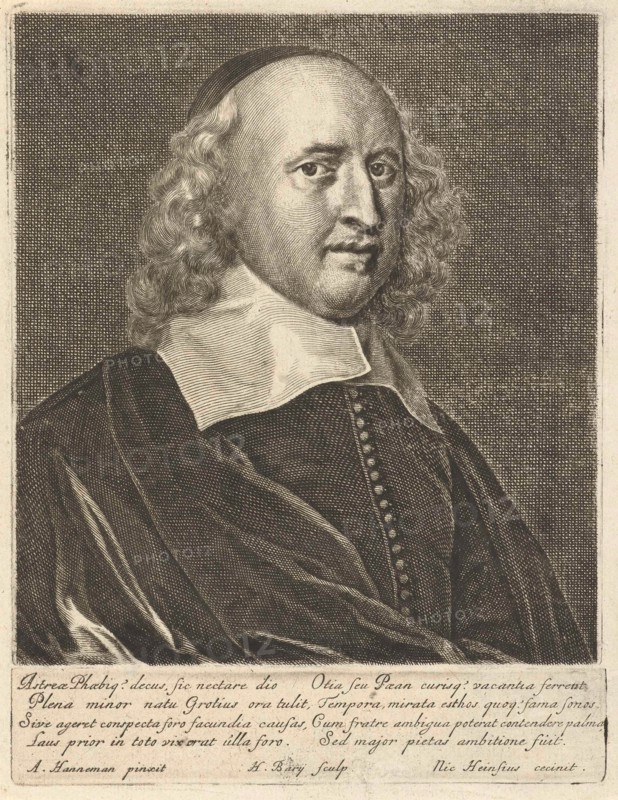 Portrait of Willem de Groot, print maker: Hendrik Bary, Adriaen Hanneman, Nicolaus Heinsius, 1657 - 1707