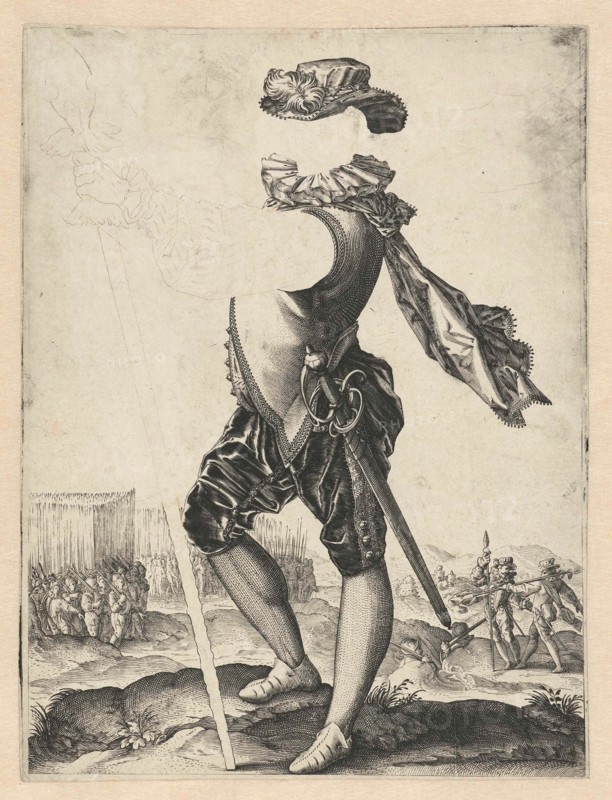 officer in the army, Hendrick Goltzius, 1585-1589