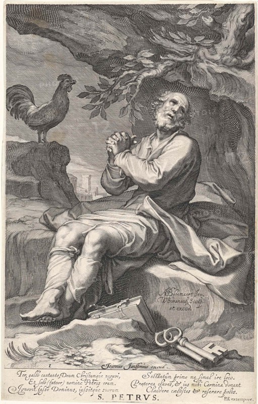 Penitent Peter H, Willem Isaacsz. van Swanenburg, Petrus Scriverius, Johannes Janssonius, 1608 - 1665