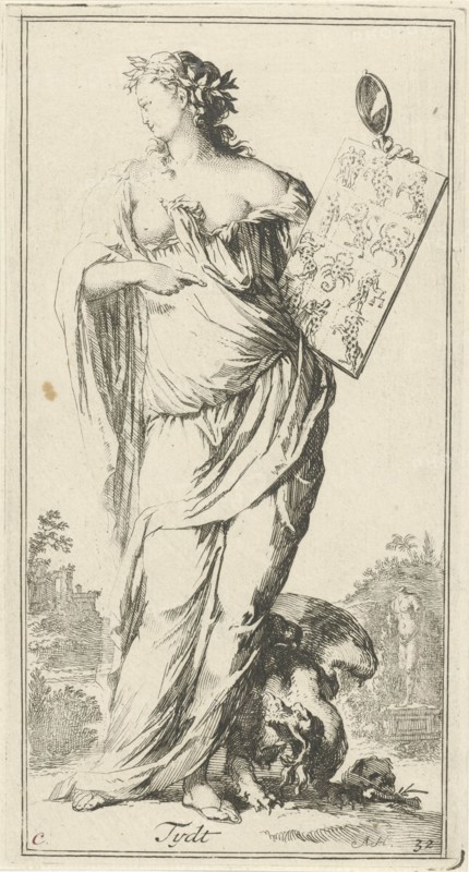 Personification of time, Arnold Houbraken, 1710 - 1719