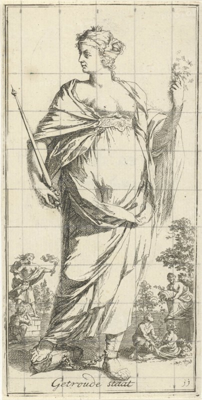 Personification of the married state, Arnold Houbraken, 1710-1719