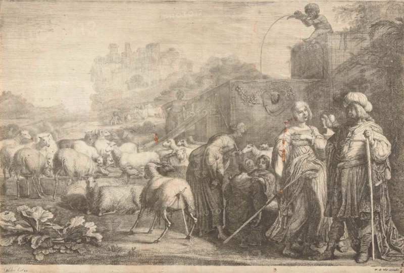 Jacob talks with Rachel, Gerrit Bleker, Frederik de Wit, 1638