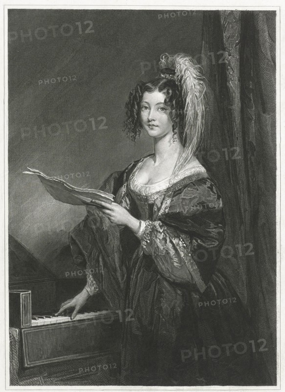 Lady for a keyboard, Johannes de Mare, 1816 - 1889
