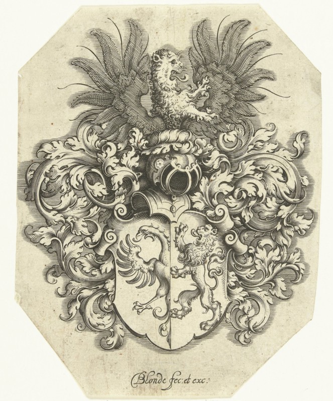 Coat of arms of Minema, Michiel le Blon, 1597-1656