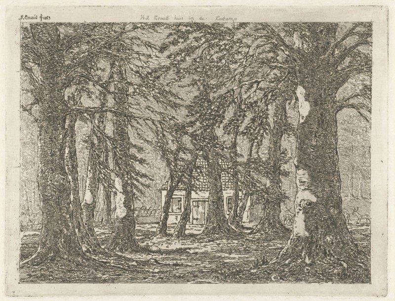 House in the forest, Gerardus Emaus de Micault, 1863