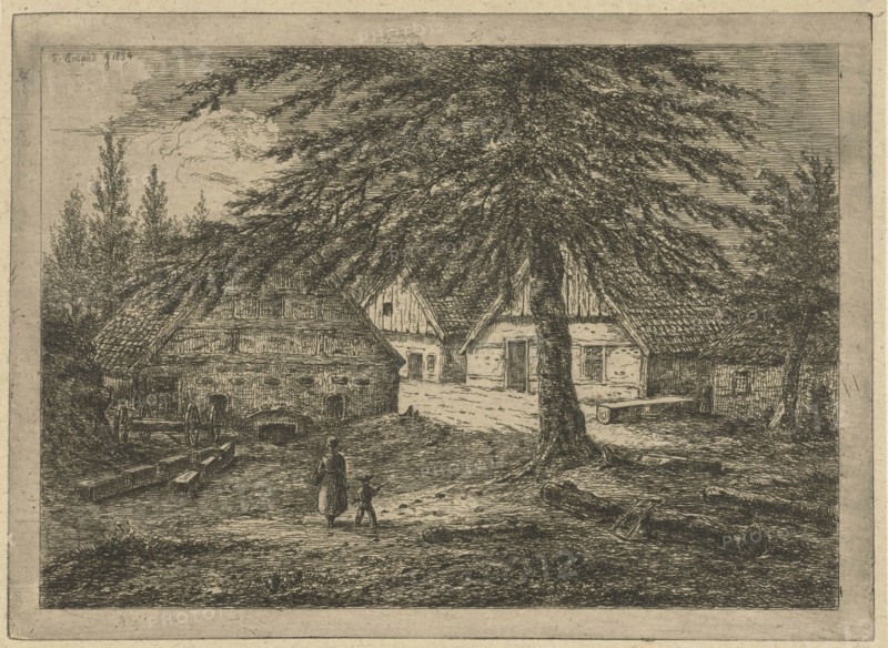 Barnyard, Gerardus Emaus de Micault, 1854