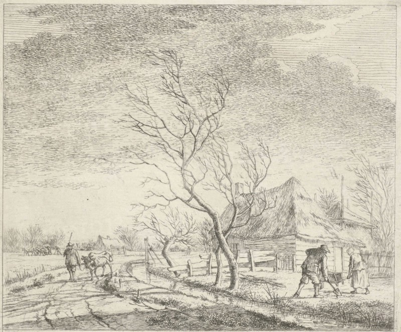 Landscape with farm and field, Johannes Janson, 1783