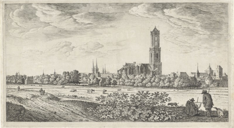 View Utrecht (plate II), Herman Saftleven, 1648