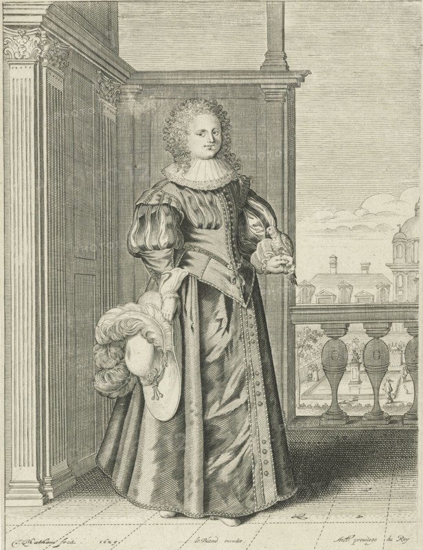 Falconer Star, Theodor Matham, Le Blond, Lodewijk XIII (koning van Frankrijk), 1629