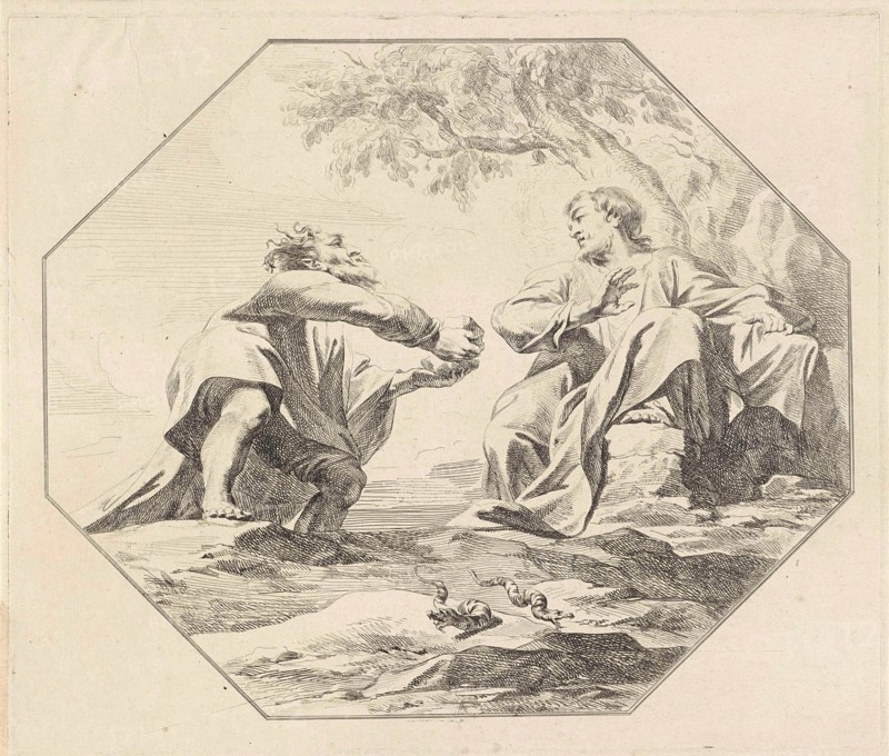 Temptation of Christ, Jacob de Wit, 1705 - 1754