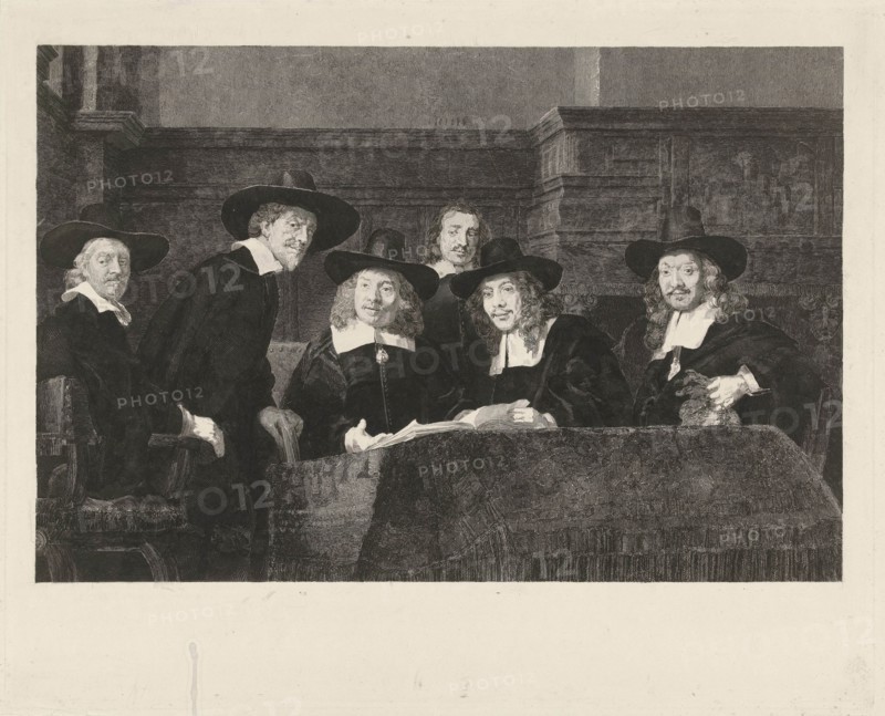 The Sampling Officials, Henricus Wilhelmus Couwenberg, Rembrandt Harmensz. van Rijn, 1844 - 1845