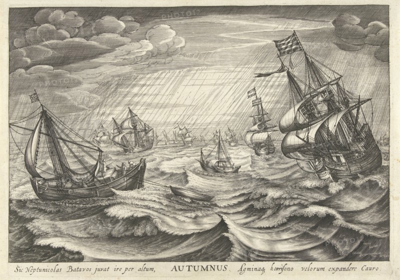 Autumn, Robert de Baudous, Cornelis Claesz. van Wieringen, Johannes Janssonius, 1618