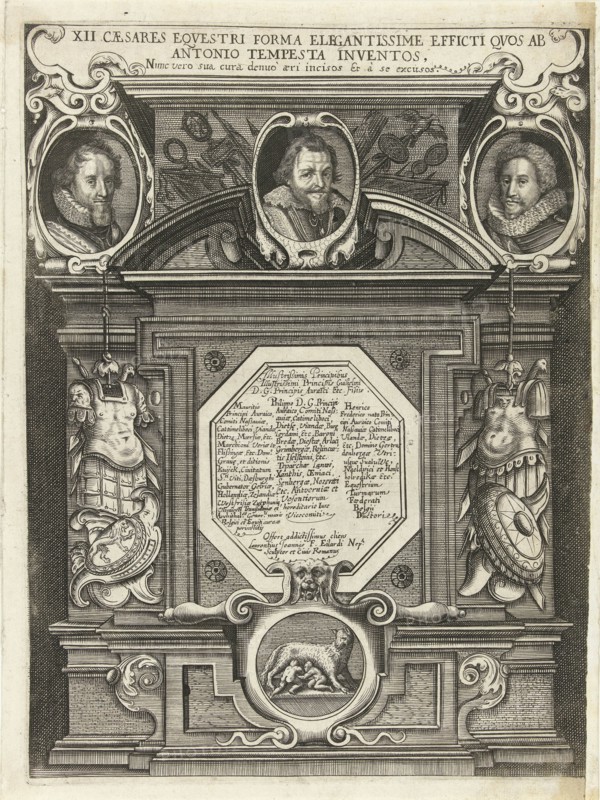 Portraits of Maurits, Filips Willem and Frederik Hendrik, Prince of Orange