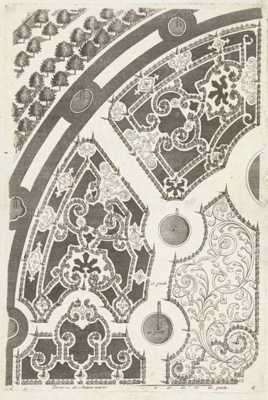 Parterre Hampton Court, DaniÃ«l Marot (I), Anonymous, Anonymous, after 1703 - before 1800
