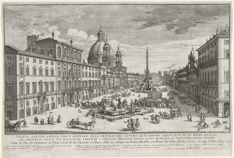 Elements of this performance are numbered 1-11 and correspond to the legend below the performance, print maker: Gommarus Wouters (mentioned on object), Dating 1693