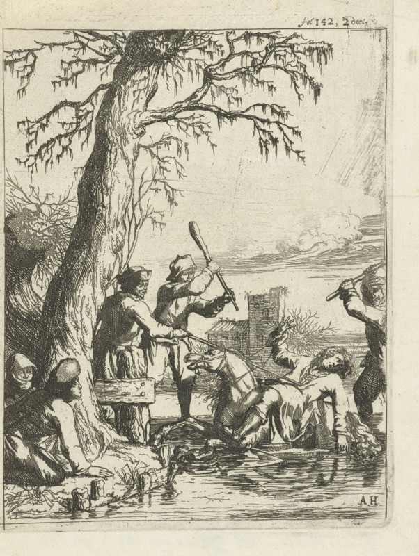 Count Willem II in Hoogwoud, falls through the ice, 1256, The Netherlands