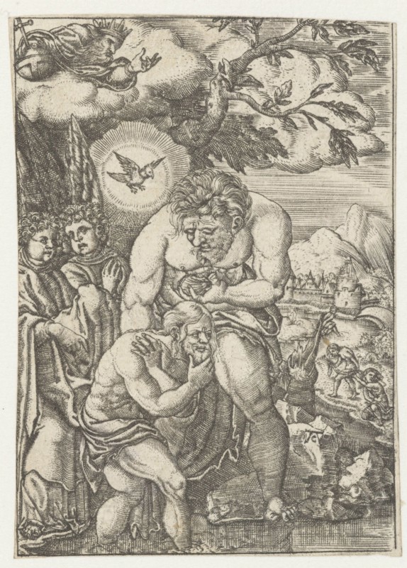 Baptism of Christ in the Jordan, Monogrammist AC (16e eeuw), 1520 - 1562