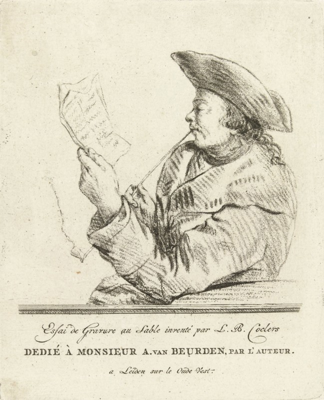 Portrait of the artist John Janson, Louis Bernard Coclers, unknown, c. 1769 - c. 1787