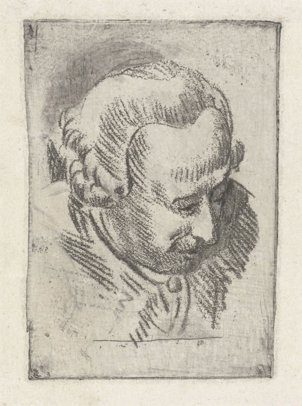 Head Study of Jean Baptiste Coclers, Louis Bernard Coclers, 1756 - 1817