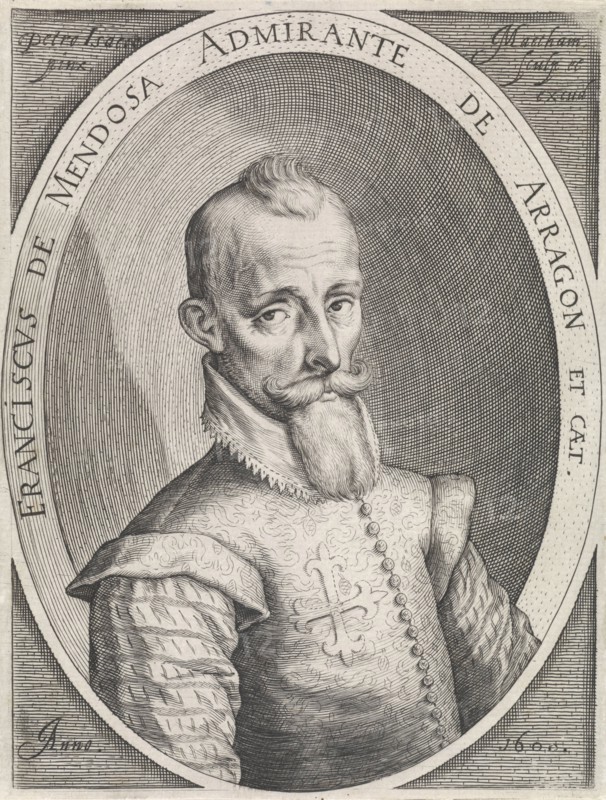Portrait Francisco Hurtado de Mendoza, Jacob Matham, 1600