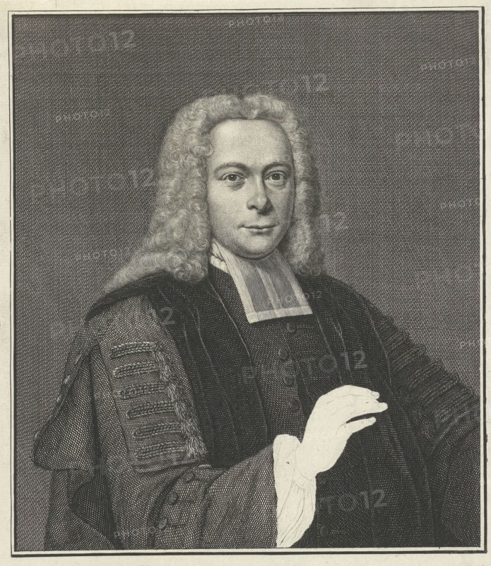 Portrait of Francis Burmannus, Jacob Folkema, Jan Maurits Quinkhard, 1747