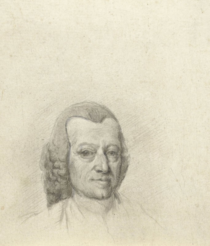 Head of Jurriaan Cootwijck face slightly to the right, print maker: Jurriaan Cootwijck, Dating 1724 - 1798